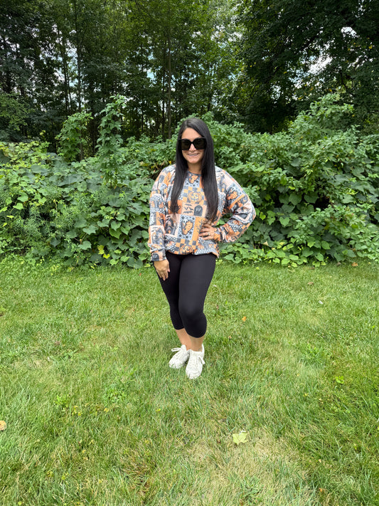 Womens Oversized Spooky Sweater
