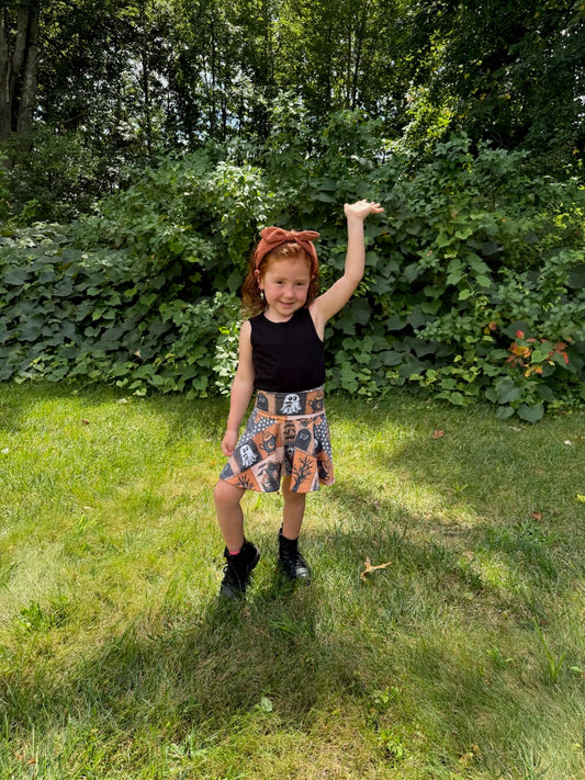 Girls Spooky Skirt